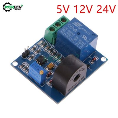 โมดูลรีเลย์ป้องกันเซ็นเซอร์โมดูลตรวจกระแสไฟไฟฟ้ากระแสตรง Dc 5V 12V 24V Ac 5a การสลับสัญญาณกระแสเกินเอาต์พุต