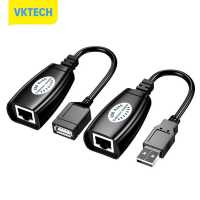 [Vktech] HW-RJ11 USB เพื่อ RJ45เครือข่ายตัวต่อสายแลนสายพ่วงเครื่องขยายสัญญาณ