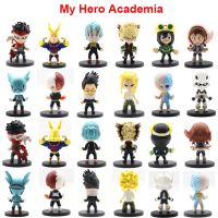 12ชิ้น/เซ็ตอะนิเมะฮีโร่ของฉันสถาบันการศึกษา Izuku Midoriya Shouto Todorok URARAKA Bakugou Katsuk Hero Academ ของเล่นโมเดลพีวีซี