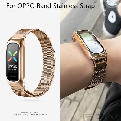 สแตนเลสสายใส่ข้อมือสร้อยข้อมือสำหรับ OPPO Band,Milanese สำหรับ OPPO Band.