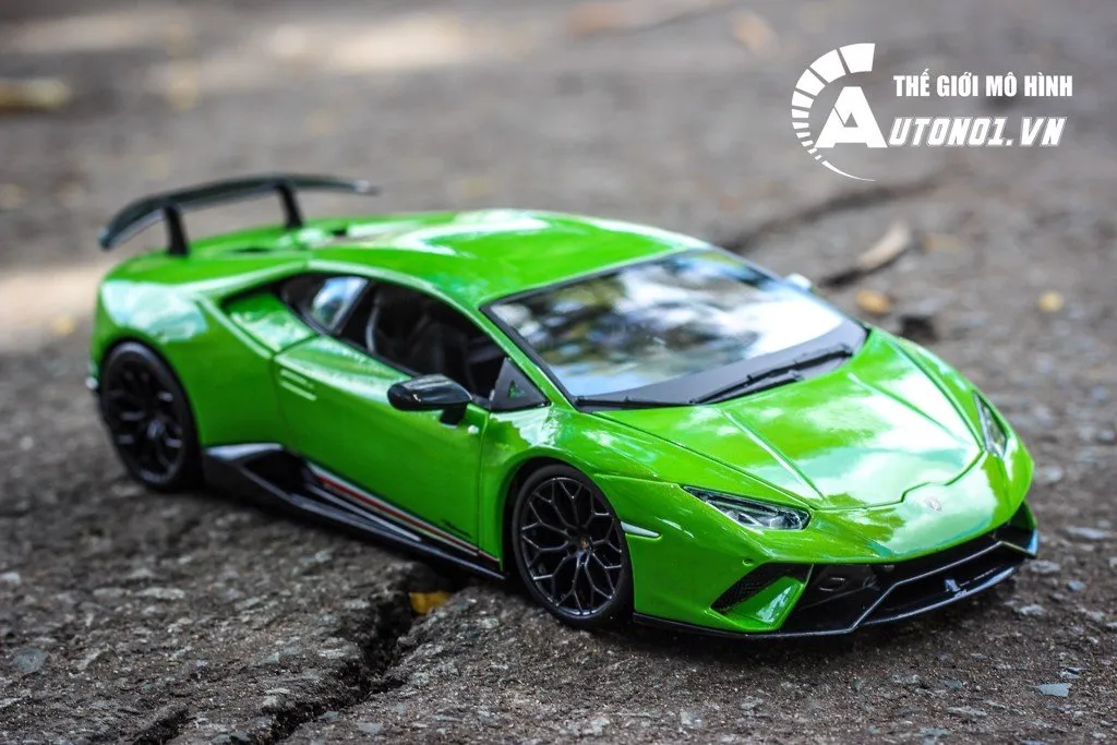 MÔ HÌNH XE LAMBORGHINI HURACAN PERFORMANCE GREEN 1:18 MAISTO 6014 |  