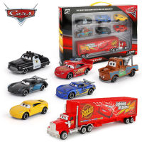 รถพิกซาร์1-7ชิ้น/เซ็ต3 Lightning Mcqueen Le Truck Jackson Storm 1:55โมเดลรถยนต์โลหะหล่อแข็งของเล่นเด็กของขวัญคริสต์มาส