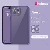 พร้อมเคสโทรศัพท์โปร่งใสป้องกันกล้องสำหรับ Xiaomi Mi 11/11 Lite/11 Lite 5G/11 Lite 5G NE เคสกันกระแทกมือถือฝาหลังแบบใสนุ่ม