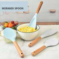 ▲❀ Sushi Paddle Silicone Rice Spoon Sushi Rice Paddle Silicone Ladle Tablespoon Ice Cream Scoops Long Shovel Rice Spoon