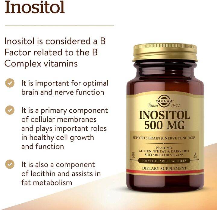 อิโนซิทอล-inositol-500-mg-100-vegetable-capsules-solgar-วิตาบินบี-8-อินอซิทอล