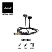 Marshall Mode EQ Black & Brass Headphones - 1 year warranty + Free shipping (in ear earphone, in ear headphone, headphone with mic)