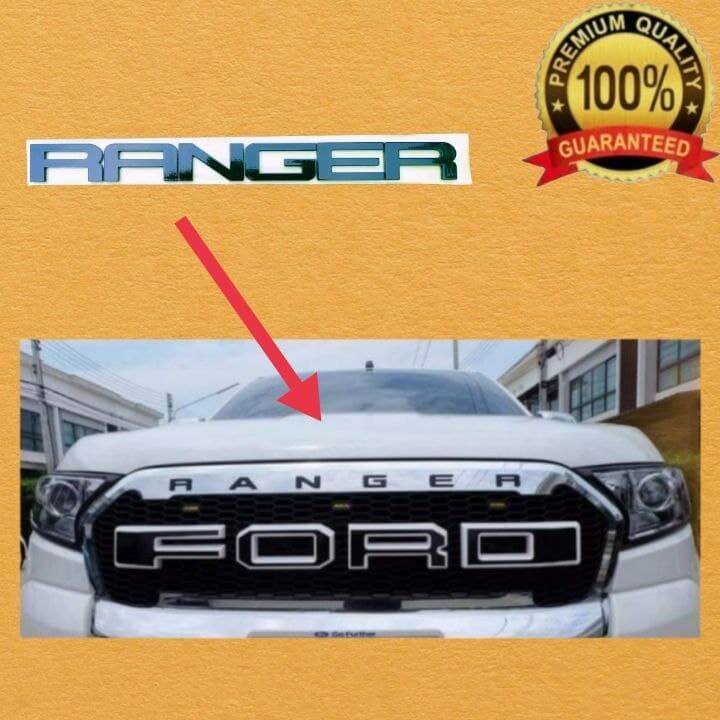 FORD RANGER HOOD EMBLEM (BLACK) LASER CUT ACRYLIC WITH GUIDE | Lazada PH