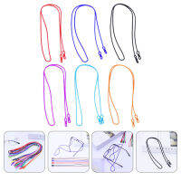 OULII 6PCS แว่นตา lanyards แว่นตาตกแต่ง lanyards lanyards สี lanyards แว่นตาซิลิโคน lanyards