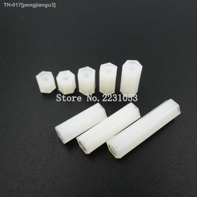 ❂ 50PCS White Plastic Nylon M3 Hex Column Standoff Spacer Screw For PCB Female Stand-off M3 Hex Screw M3x5/6/8/10/12/15/20/25mm 6