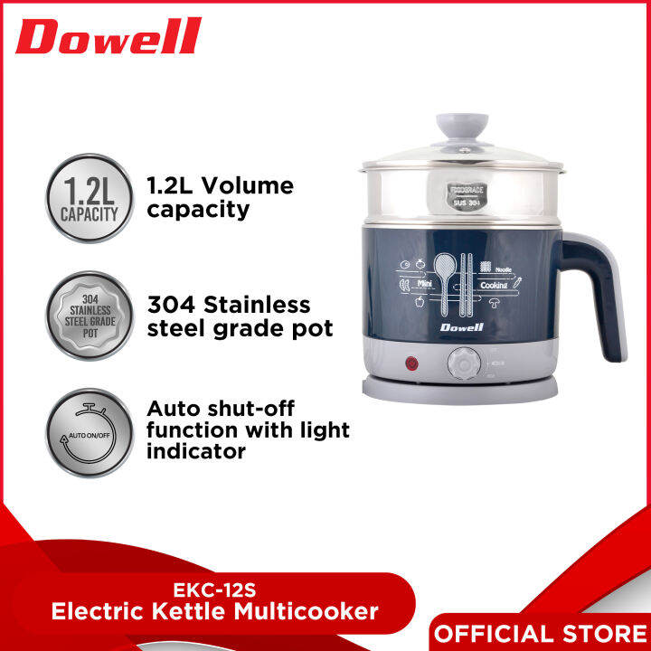 Dowell EKC12S 1.2L Minichef Electric Kettle Multicooker Lazada PH
