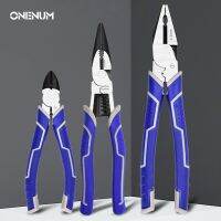 ONENUM คีมเข็มจมูกอเนกประสงค์,เครื่องตัดสายไฟ6/8/9นิ้วสายไฟแบบหยักตัดสายเคเบิลเอนกประสงค์เครื่องมือช่างปอก