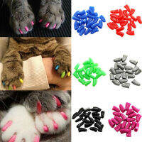 ใหม่ที่มีสีสันแมวสุนัขเล็บหมวกนุ่มแมวกรงเล็บสุนัขนุ่ม Paws 20ชิ้นล็อตนุ่มแมวซิลิโคนเล็บหมวกขนาด XS SML ของขวัญสำหรับสัตว์เลี้ยง