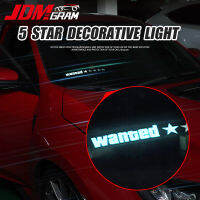 5 Star Car Interior Decorative Light LED Without Battery Rear Window Sticker Styling Lamp Strip JDM Decoration Auto Accessories