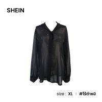 SHEIN เชิ้ตชีฟองปักเพชร D037-13