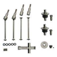 Metal Differential and Drive Shaft Set Replacement for SCY 16101 16102 16103 16201 Pro 1/16 Brushless RC Car Upgrade Parts