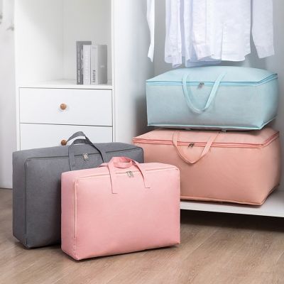 Large Capacity Clothes Storage Bag Waterproof Cabinet Wardrobe Organizer Quilt Pillow Blanket Organizer Dustproof Bedding Storag