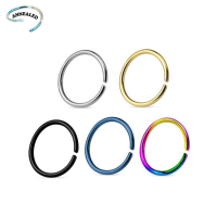 แหวนเหล็กไร้ตะเข็บสำหรับการผ่าตัดอบอ่อนขัดเงาสูง 20g (0.8mm)High polished annealed surgical seamless steel ring, 20g (0.8mm)