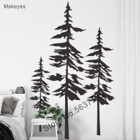 Makeyes Pine Trees Wall Sticker Forest Pattern Vinyl Wall Decals Home Kids Rooms Wall Art Decoration Vinyl Wall Stickers Q045