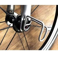 ACEOFFIX จักรยานสำหรับ Brompton K E Hook สำหรับ Brompton E Type ไม่มีบังโคลนพับจักรยานไทเทเนียมเบาพิเศษ Pothook Accessories