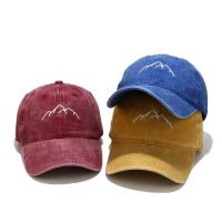 [Hat vendor]ผ้าฝ้ายปักลายภูเขาหมวกเบสบอลผู้หญิงผู้ชายฤดูHat vendorกันแสงอาทิตย์แหลมทรูเกอร์ Gorras หมวกเดินป่าชายหาดฮิปฮอป