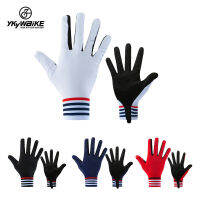 YKYWBIKE Unisex ถุงมือขี่จักรยาน Touch Screen Long Full Fingers Gel Sports Riding Racing Bicycle Gloves