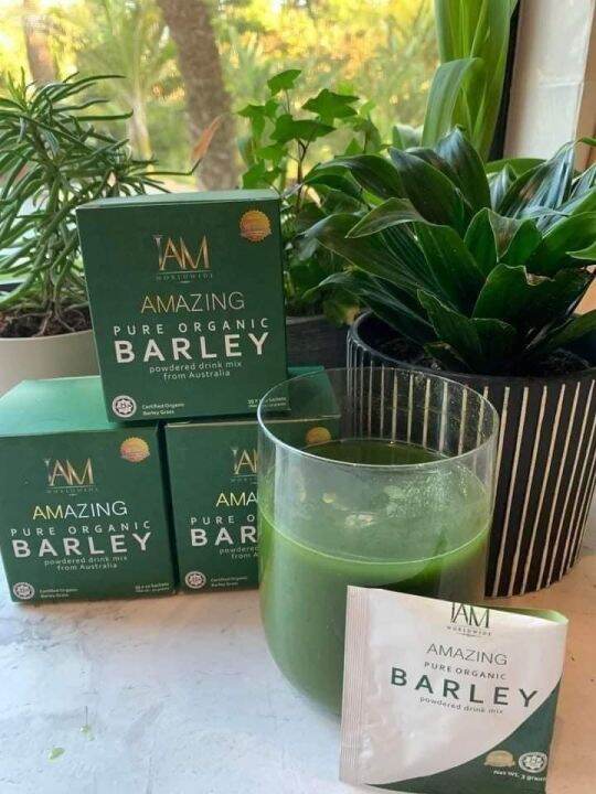 3 BOX IAM Amazing Pure Organic Barley powdered drink mix from Australia(30 Sachets) Lazada PH