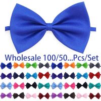 Wholesale 100/50/20 Cute Adjustable Dog Cat Bow Tie Neck Ties Dogs Puppy Bowties Pets Grooming Accessories Pet Dog Supplies Cable Management