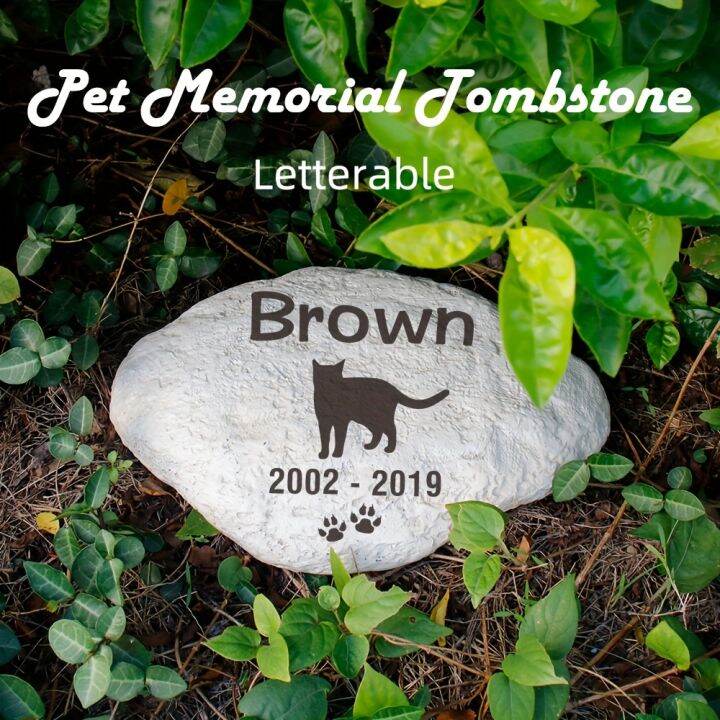 changnai123 Customisation Cat Memorial Stones Headstones Outdoor