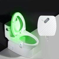 SmartPhonemall Toilet Hanging Type Human Body Movement Light Sensitive Response LED Night Light 24-Color Cycle Color Change