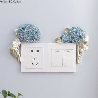 Nordic light switch sticker wall decoration creative simple 3d three-dimensional living room decoration socket protective cover Wall Stickers Decals