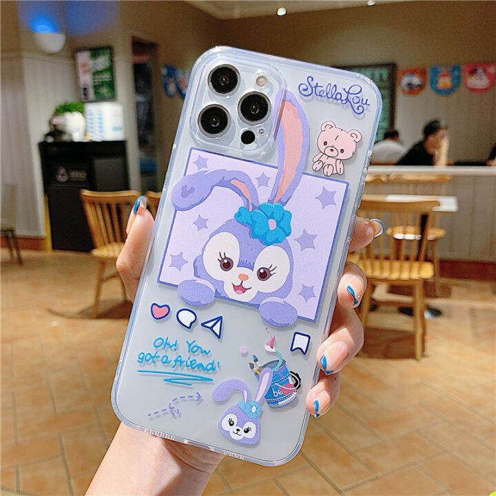 เคสลายการ์ตูนรูปลิงกระต่ายที่ชัดเจนสำหรับ-samsung-galaxy-a25-a24-a54-a34-a72-a14-a04s-a73-a53-a52s-a03s-a22-a30s-a32-a52-a50s-a12-a22-a70-m54-a02s-a21s-a31-m23-a51-a71-m11-m14-a20s-m20-a10s-a11-a01ฝาห