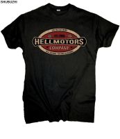 For Man Shirts Hellmotors Vintage T-shirt For Biker Us Car V8 Und Rockabilly Cooler Look Print Tee Shirts - T-shirts - AliExpress