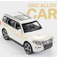 1:32 Mitsubishis PAJERO SUV ล้อแม็กรถยนต์รุ่น D Iecast ของเล่นยานพาหนะจำลองโลหะรถรุ่นเสียงและแสงคอลเลกชันของขวัญเด็ก