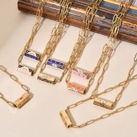 【DT】hot！ ZMZY Boho Clip Necklace Chain Gold Color Pendant Necklaces Turkish Jewelry femme