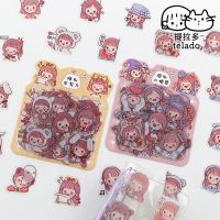 40 pcs/lot kawaii Cartoon girl Decorative PVC Stickers Scrapbooking Stick Label Diary Stationery Album cute sticker