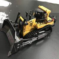 Huina1569 01:16 9CH วิศวกรรมบรรทุก RC RC Bulldozer รถบรรทุกโลหะหนักระยะไกลกำลังโหลดรถบรรทุกควบคุมก่อสร้างโลหะยานพาหนะTH