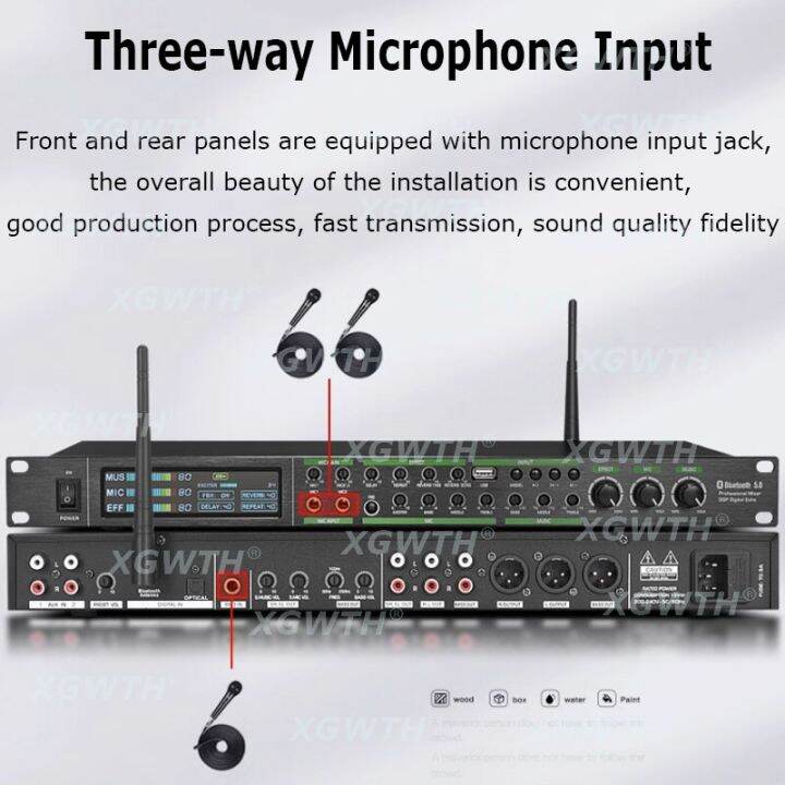 PreStage Effects Reverb Microphone AntiWhistle Bluetooth Karaoke