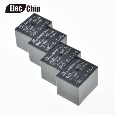 5PCS Power Relay SRD-S-105D 5VDC SRD-S-112D 12VDC SRD-S-124D 24VDC 12A 5PINS DC5V DC12V DC24V 5V 12V 24V