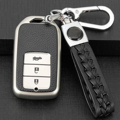 ✣₪ TPU Car Remote Key Fob Cover Case for Honda Accord EX EXL Civic Crv Hrv Pilot Ridgeline 2016-2018 4 Buttons Plating Accessories