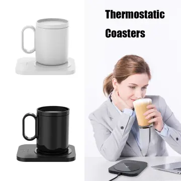 USB Coffee Mug Warmer: Candle Wax Warmer Smart Electric Cup Warmer Charge for Phone Home Desk Office Use Beverage Heating Plate with Gravity Switch