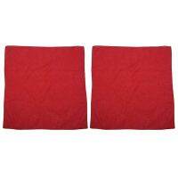 2X Fancy Plain Bandana 100% Cotton Head Neck Wrist Wrap Neckerchief Scarf 12 Color Colour:Red