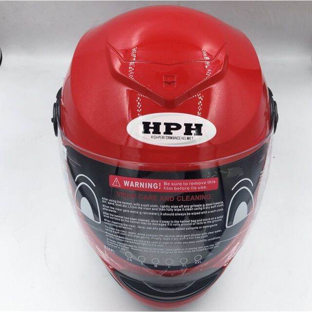 HPH HELMET FULL FACE RED Lazada PH