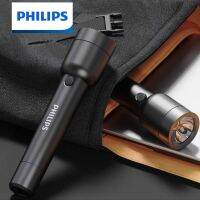 Philips-Lampe de poche LED avec chargement USB batterie 18650 4 modes déclairage lampe de poche injuste pour lautodéfense le camping