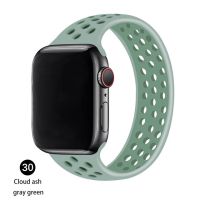 สายรัดซิลิโคนแนวสปอร์ตใช้ได้กับสายนาฬิกาสายคาด Apple Watch 42มม. 38มม. 40มม. 44มม. สายนาฬิกา Correa Iwatch Series 5 4 3 2 1