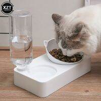 Pet cat Bowl Automatic water Feeder Dog Cat Food Bowl Water Dispenser Double Bowl Drinking Raised Stand Dish Bowls Pet supply