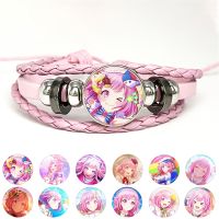 Project SEKAI Anime Ootori Emu Wonderlands×Showtime Leather Bracelets Multilayer Braided Bracelets Bangles Handmade Jewelry Gift