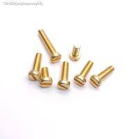 ✾❆ↂ DIN84 Brass Cheese Head Slotted Screw M0.8 M1 M1.2 M1.4 M1.6 M2 M2.5 M3 M3.5 M4 M5