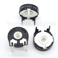 5pcs Variable Resistor PT15-500K 504 Horizontal Elliptical Hole Adjustable Potentiometer