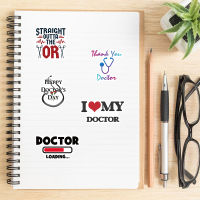 Lokei 50pcs น่ารัก Professional Doctor Skeleton Graffiti Sticker กระเป๋าเดินทางแล็ปท็อปรูปลอก