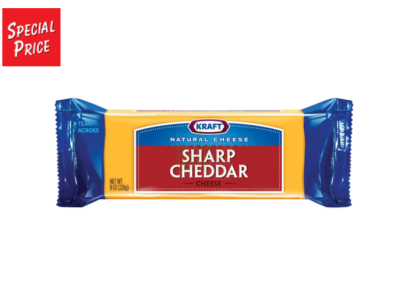 🎀นำเข้าจากต่างประเทศ🎀 Sharp Cheddar Cheese Kraft 227g